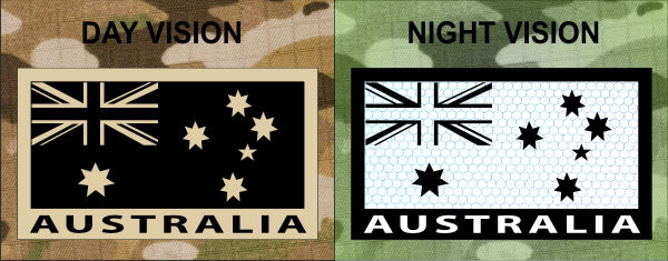 AUSTRALIA IR SolasX patch IR Magic Black on Tan